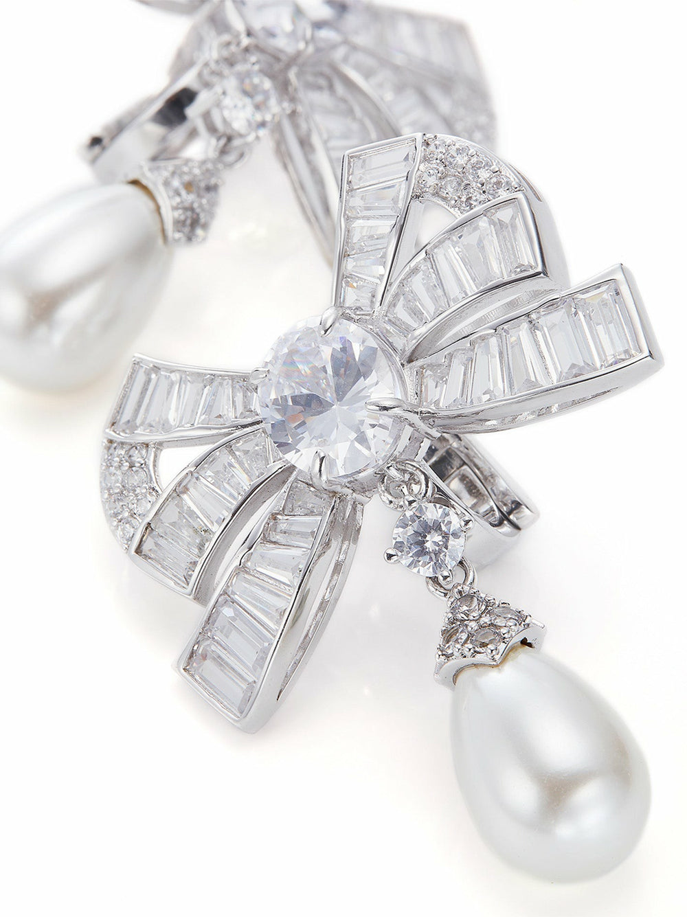 Evelyn Earrings: White Pearl Earrings for Bridal Shower | Nana Jacqueline