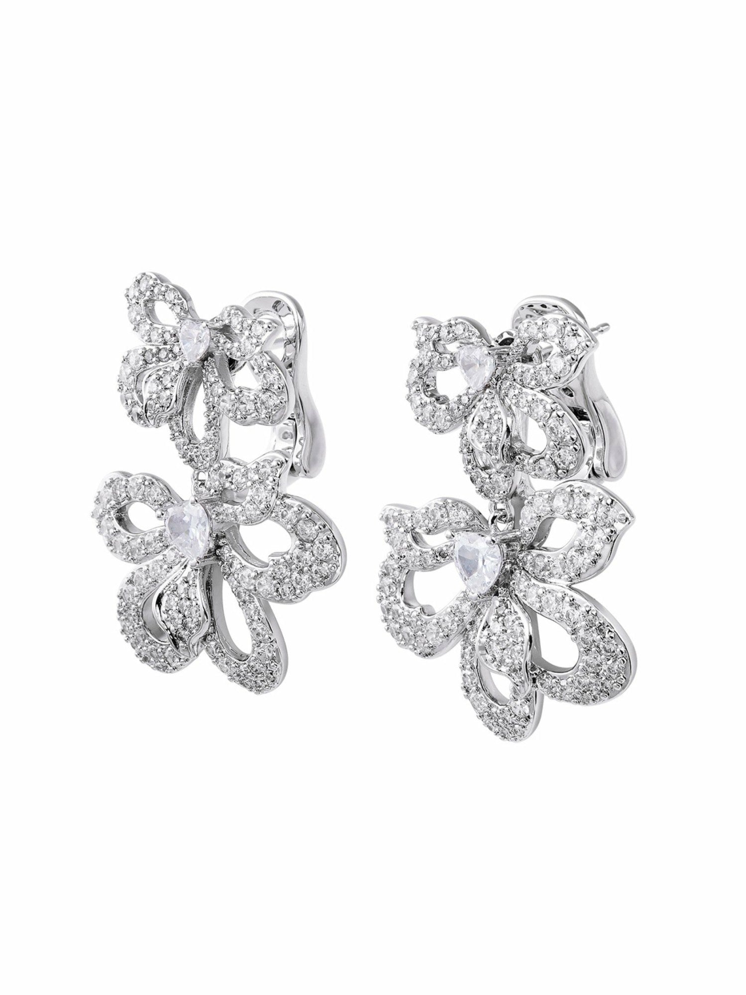 Natalie Earrings: White Earrings for Bridal Shower | Nana Jacqueline