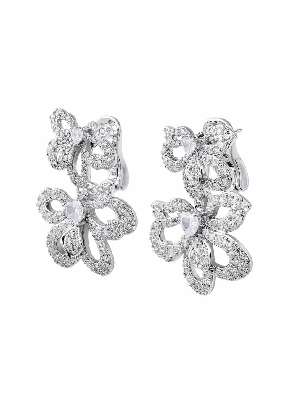 Natalie Earrings: White Earrings for Bridal Shower | Nana Jacqueline