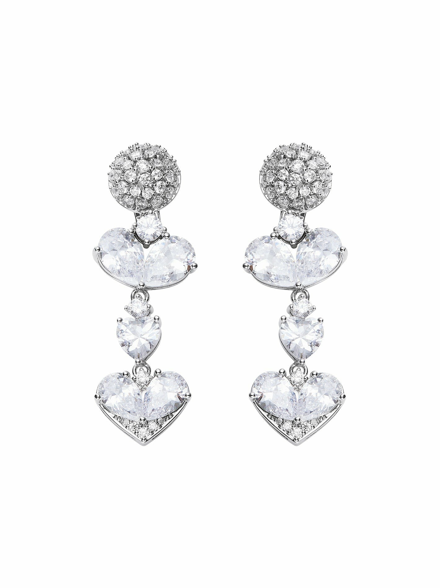 Gigi Earrings: Silver Earrings for Bridal Shower | Nana Jacqueline