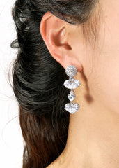 Gigi Earrings: Silver Earrings for Bridal Shower | Nana Jacqueline