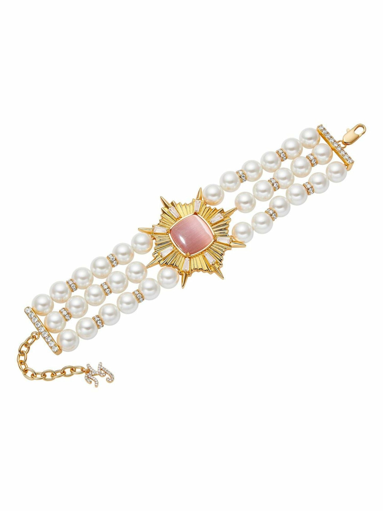 Felicty Pearl Bracelet: White Pearl Bracelet for Bridal Shower | Nana Jacqueline