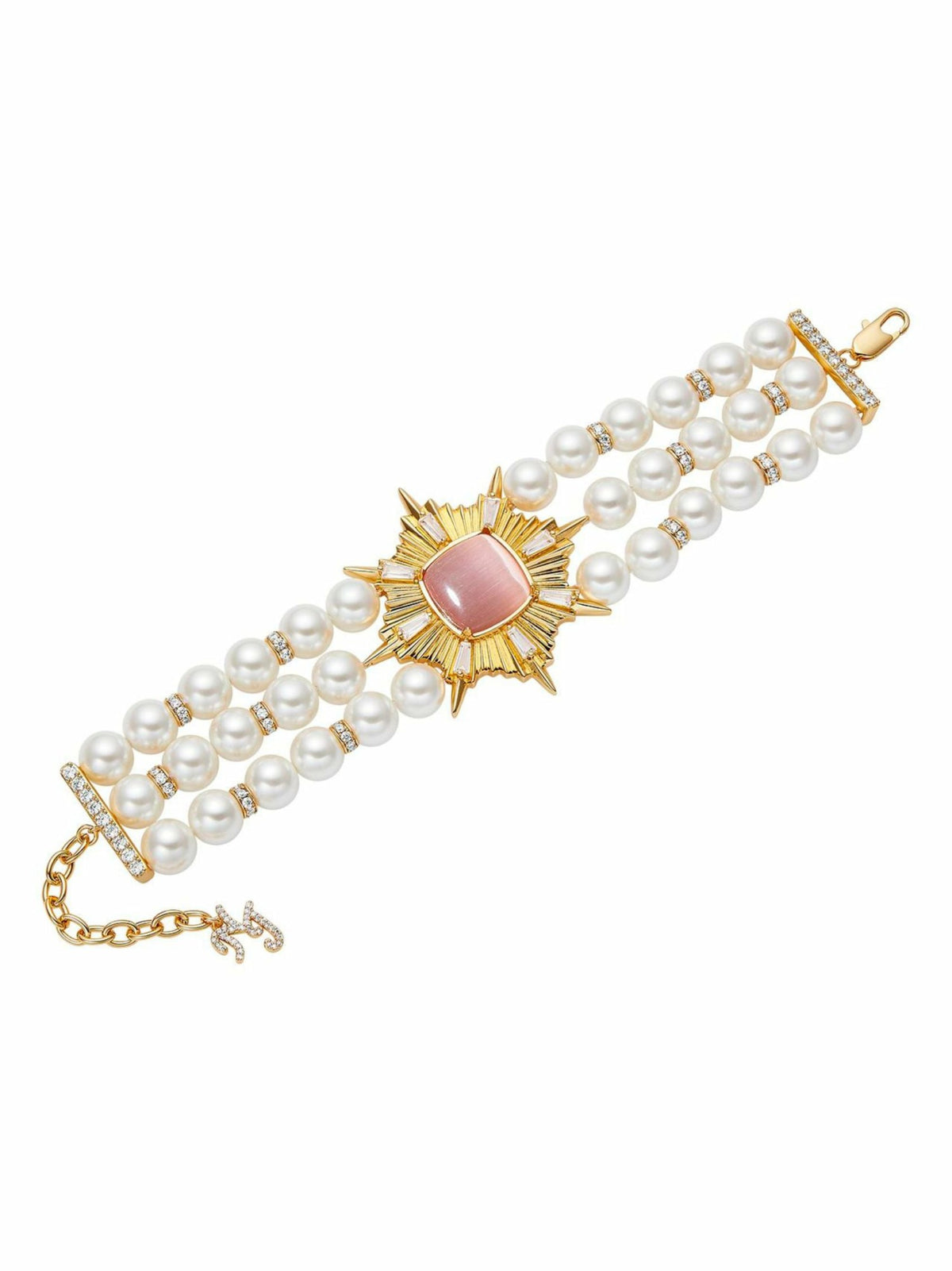 Felicty Pearl Bracelet: White Pearl Bracelet for Bridal Shower | Nana Jacqueline