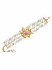 Felicty Pearl Bracelet: White Pearl Bracelet for Bridal Shower | Nana Jacqueline