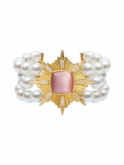Felicty Pearl Bracelet: White Pearl Bracelet for Bridal Shower | Nana Jacqueline