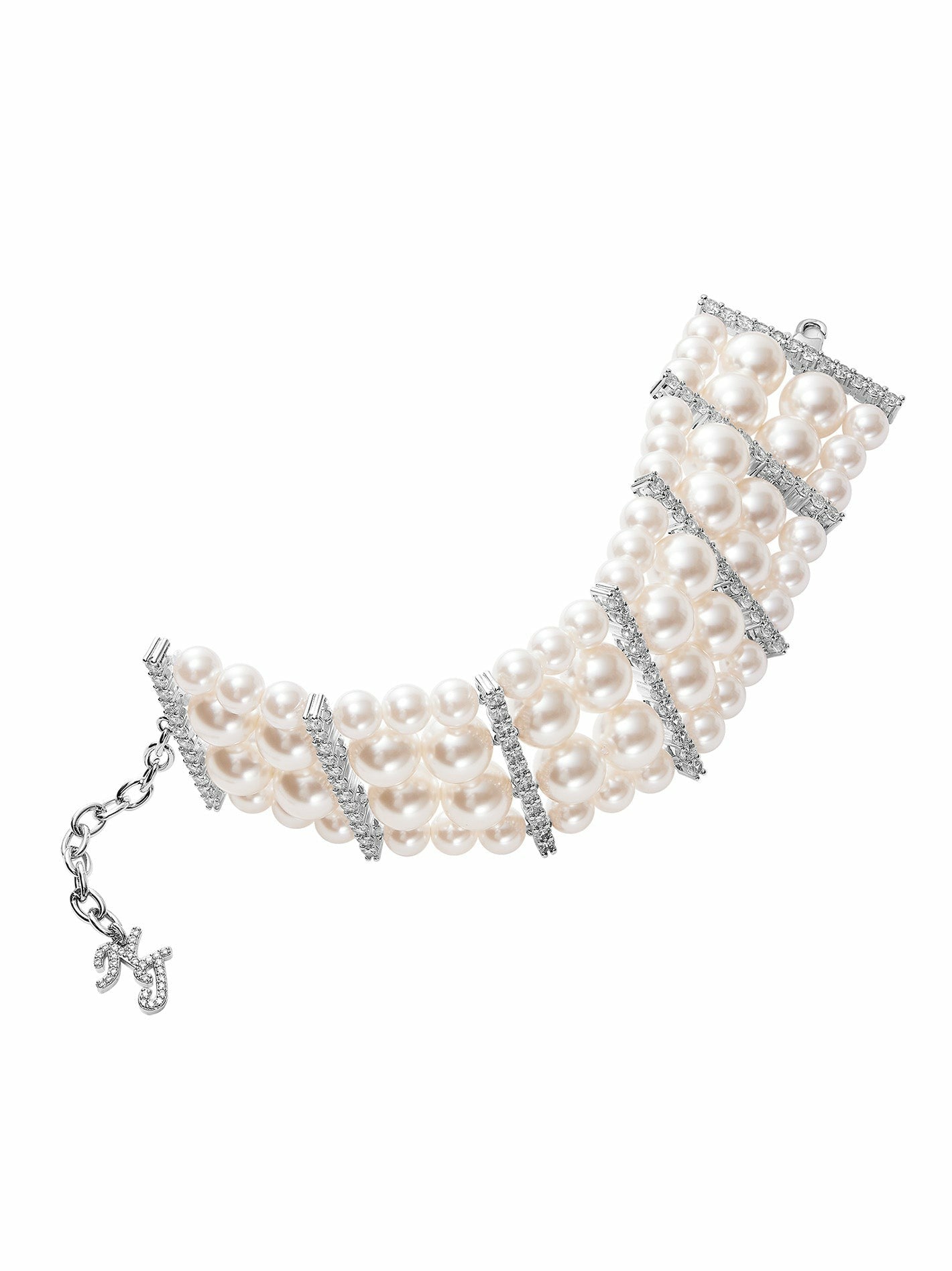 Suzette Pearl Bracelet: White Bracelet for Bridal Shower | Nana Jacqueline