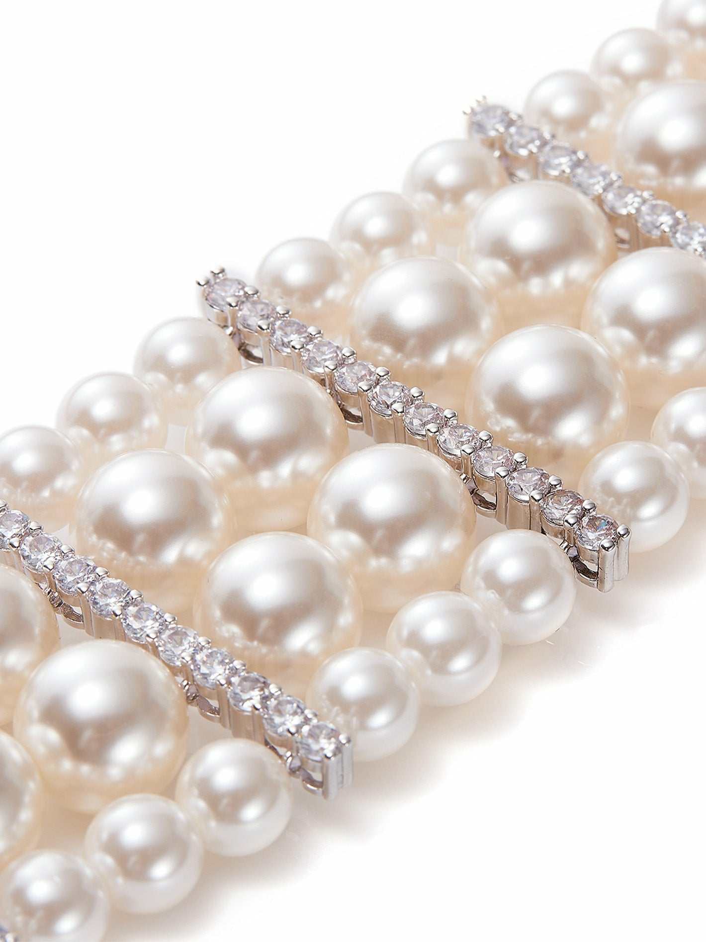 Suzette Pearl Bracelet: White Bracelet for Bridal Shower | Nana Jacqueline