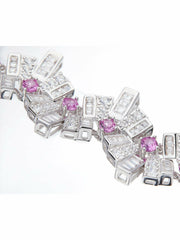 Claira Bracelet: Pink Bracelet for Cocktail Party | Nana Jacqueline