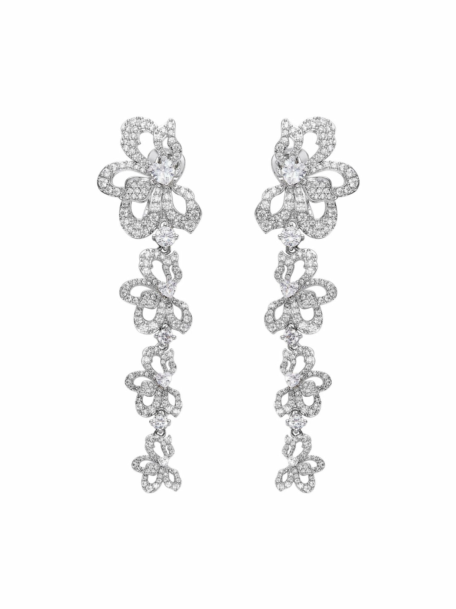 Priscilla Earrings: White Earrings for Formal Events | Nana Jacqueline