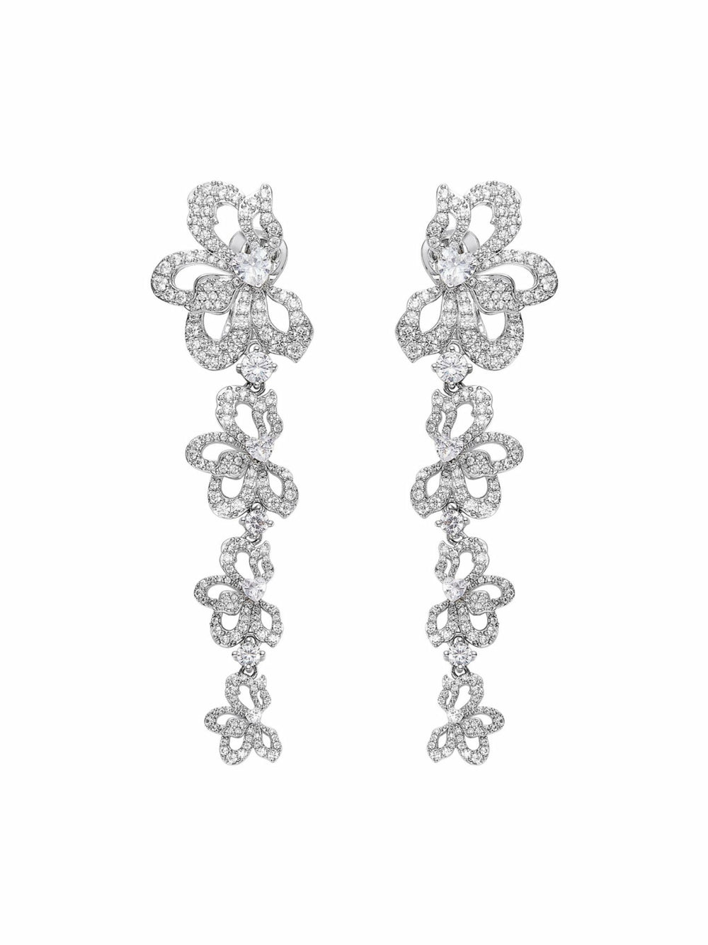 Priscilla Earrings: White Earrings for Formal Events | Nana Jacqueline