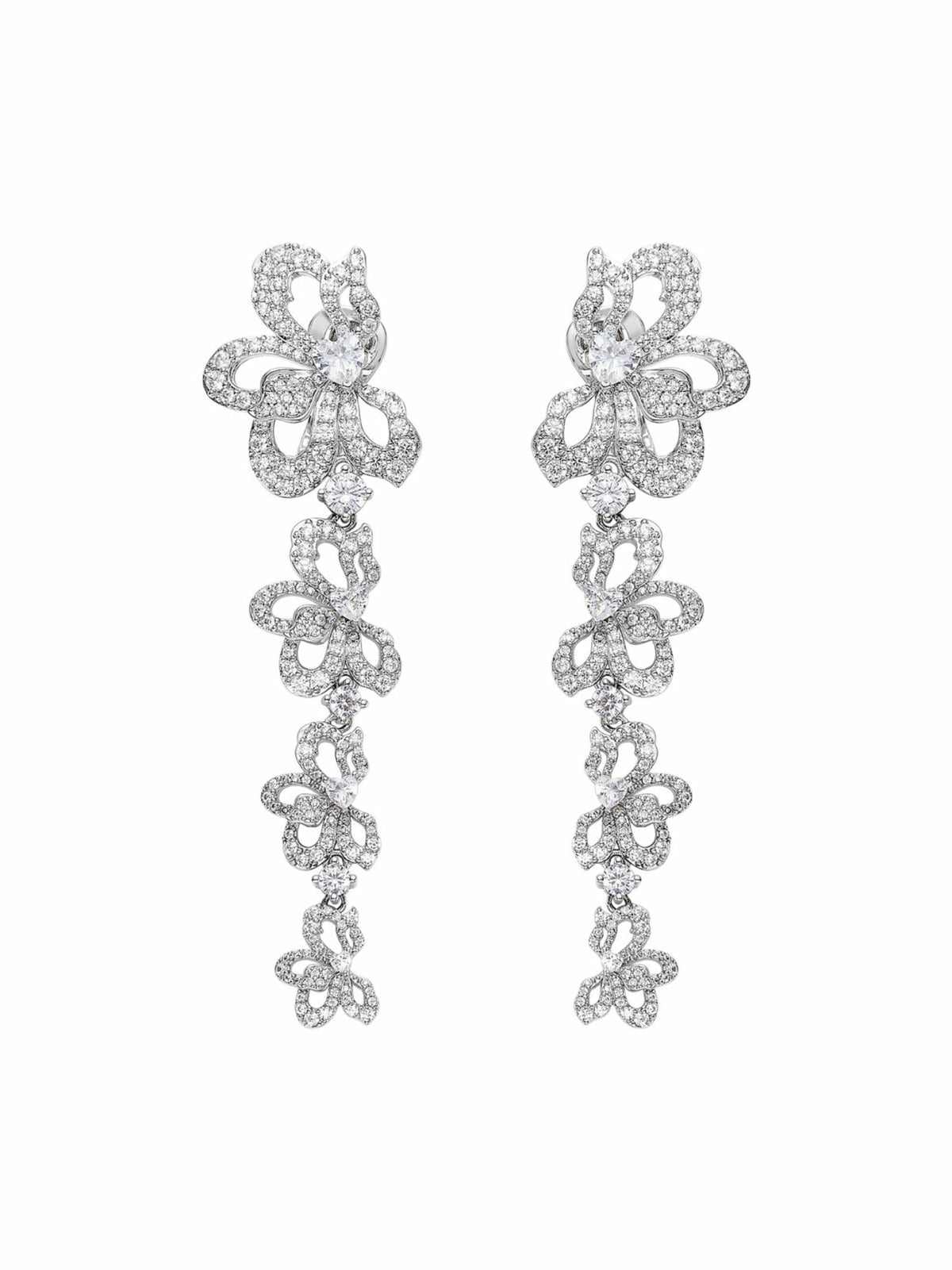 Priscilla Earrings: White Earrings for Formal Events | Nana Jacqueline
