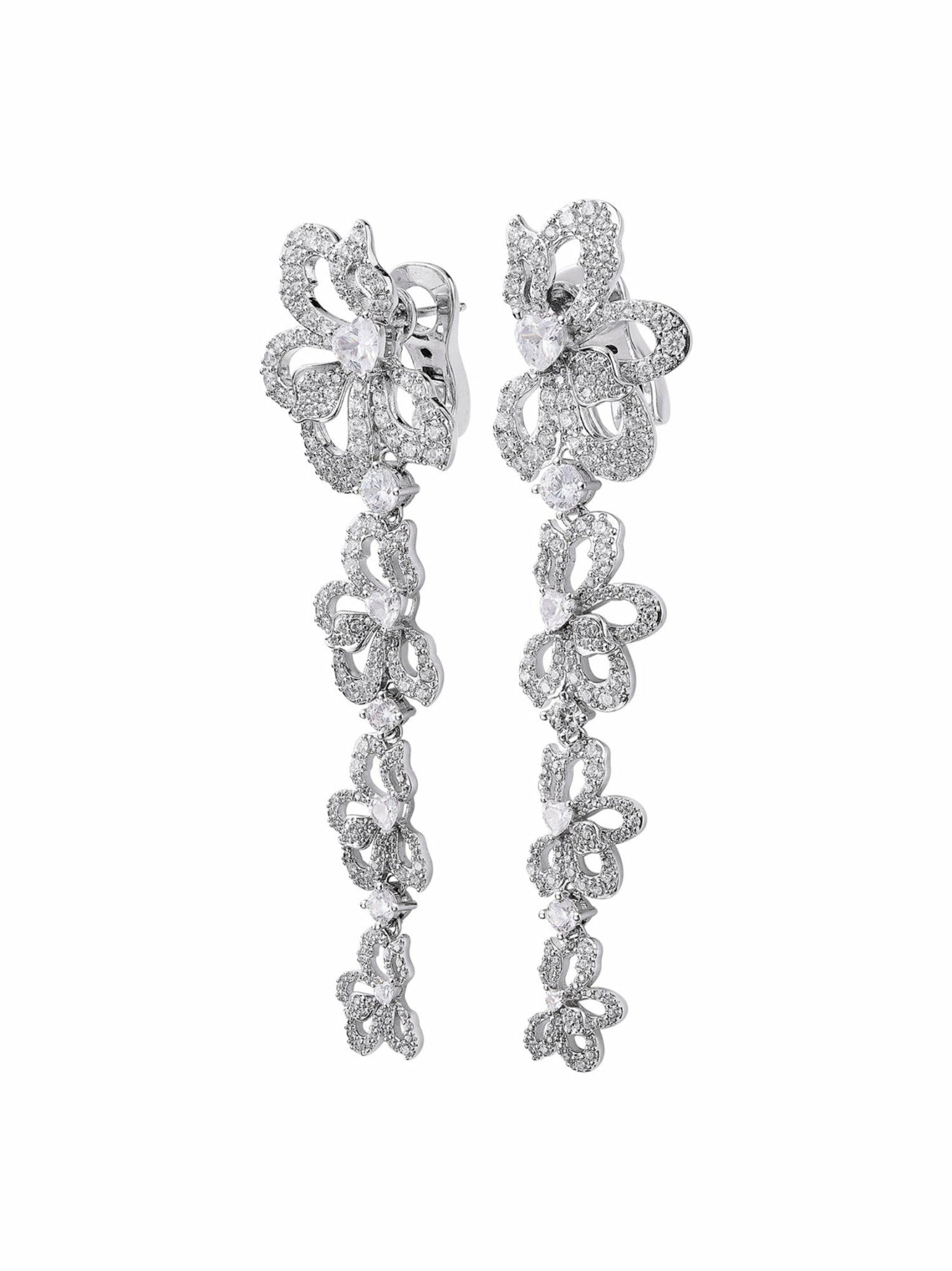 Priscilla Earrings: White Earrings for Formal Events | Nana Jacqueline