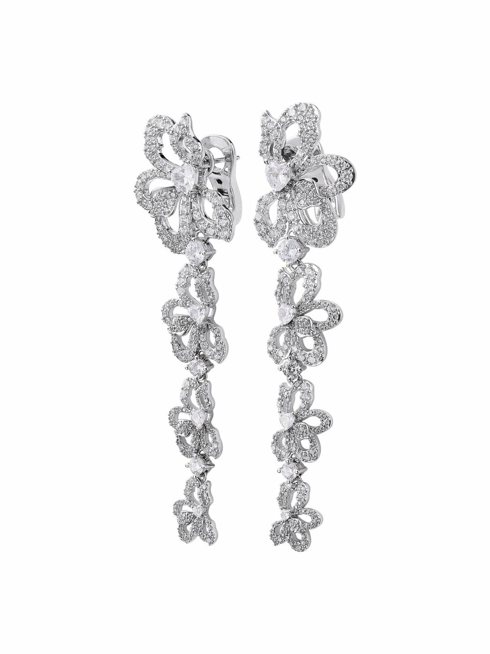 Priscilla Earrings: White Earrings for Formal Events | Nana Jacqueline
