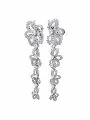 Priscilla Earrings: White Earrings for Formal Events | Nana Jacqueline