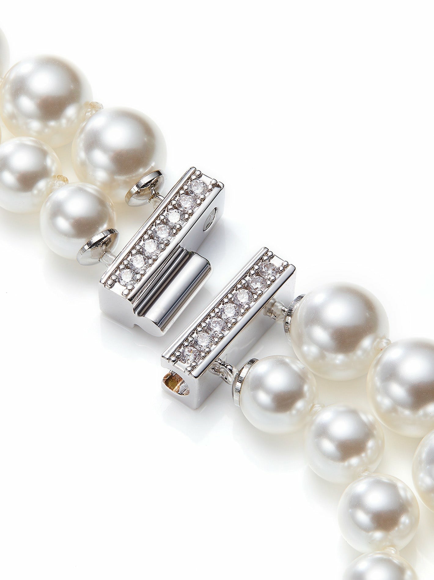 Marisa Necklace: White Pearl Necklace for Bridal Shower | Nana Jacqueline