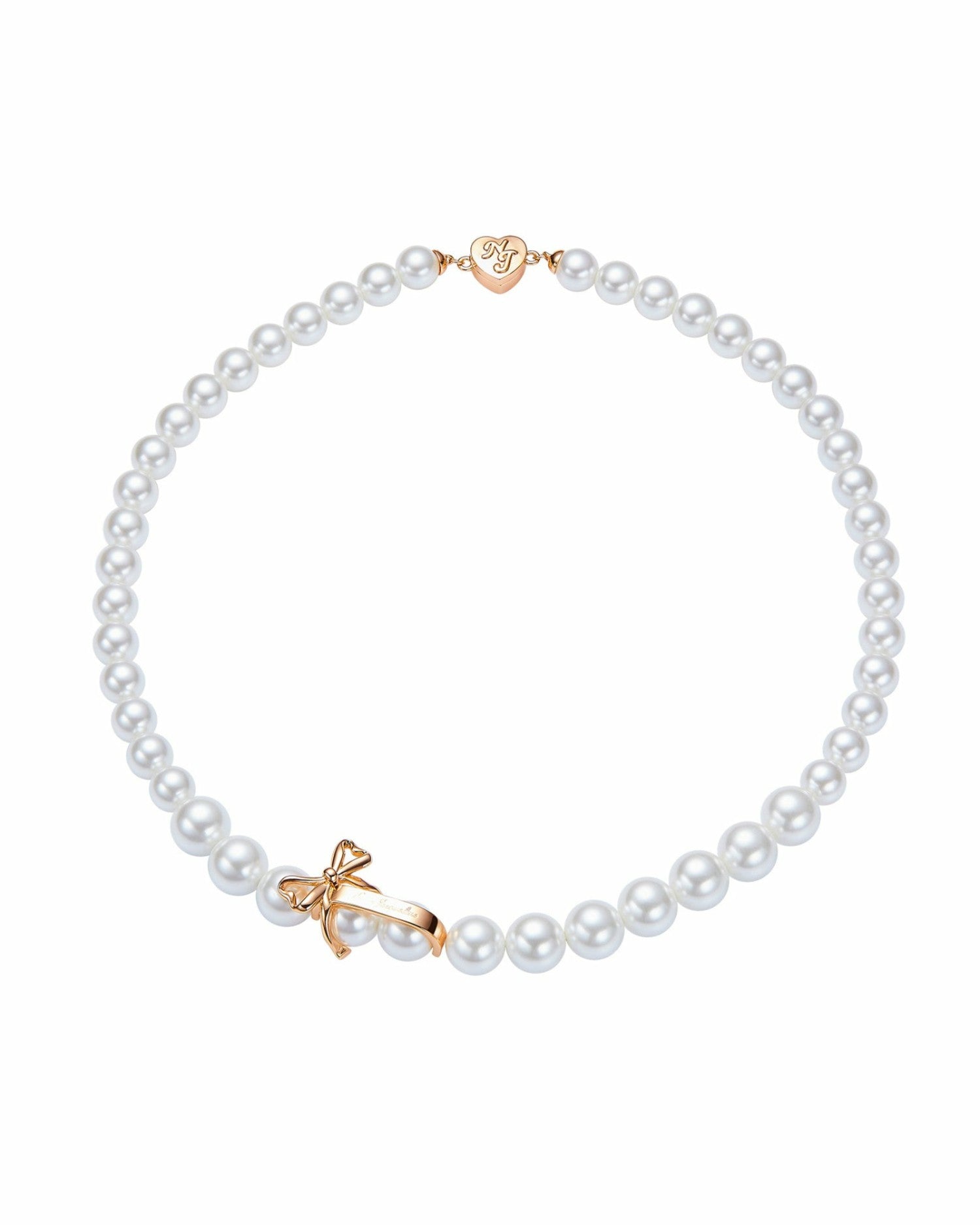 Julisa Necklace: White Pearl Necklace for Bridal Shower | Nana Jacqueline