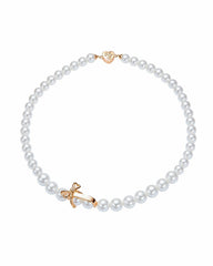 Julisa Necklace: White Pearl Necklace for Bridal Shower | Nana Jacqueline
