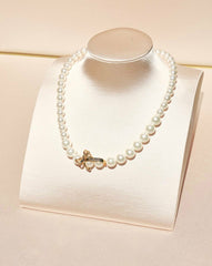 Julisa Necklace: White Pearl Necklace for Bridal Shower | Nana Jacqueline