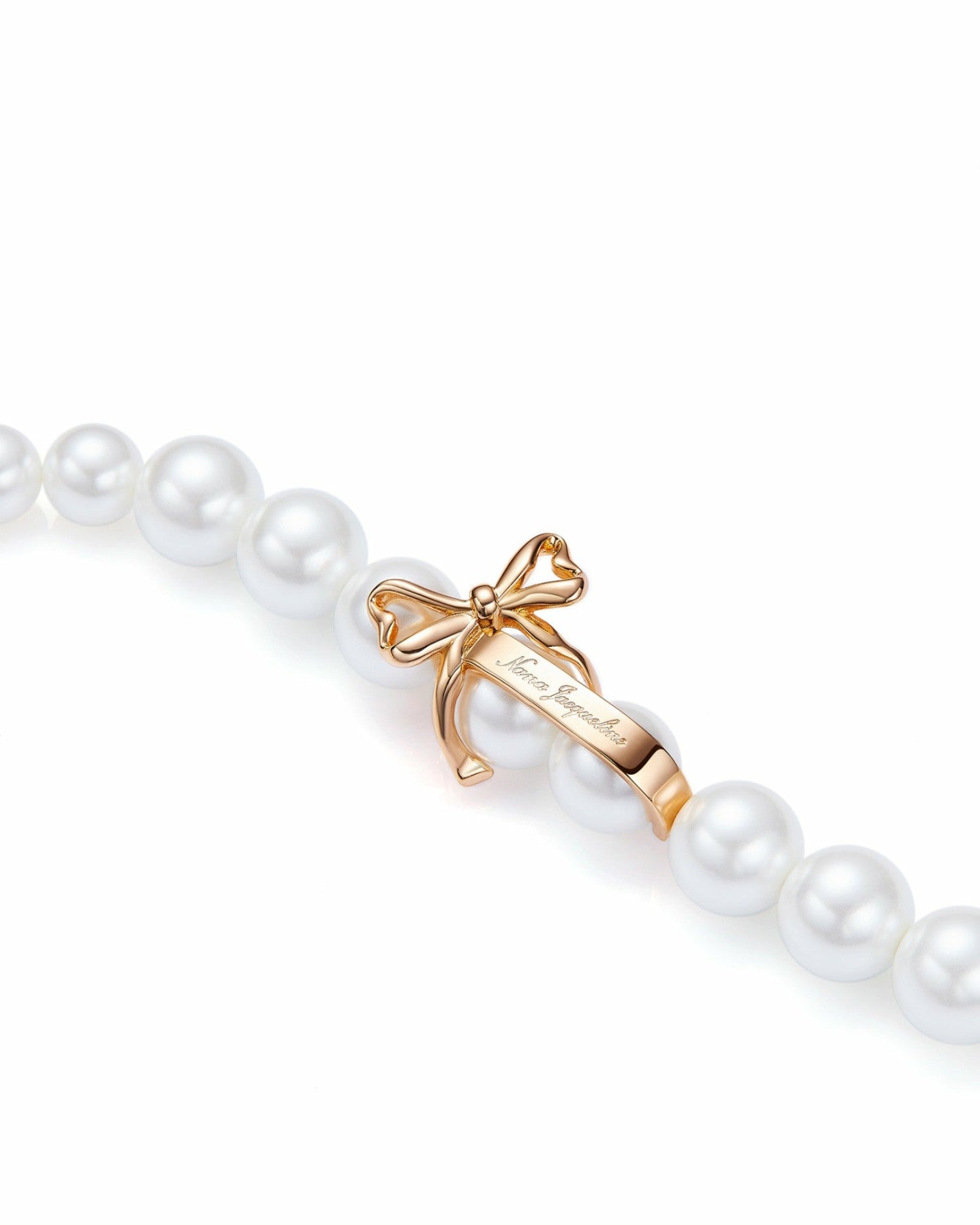 Julisa Necklace: White Pearl Necklace for Bridal Shower | Nana Jacqueline