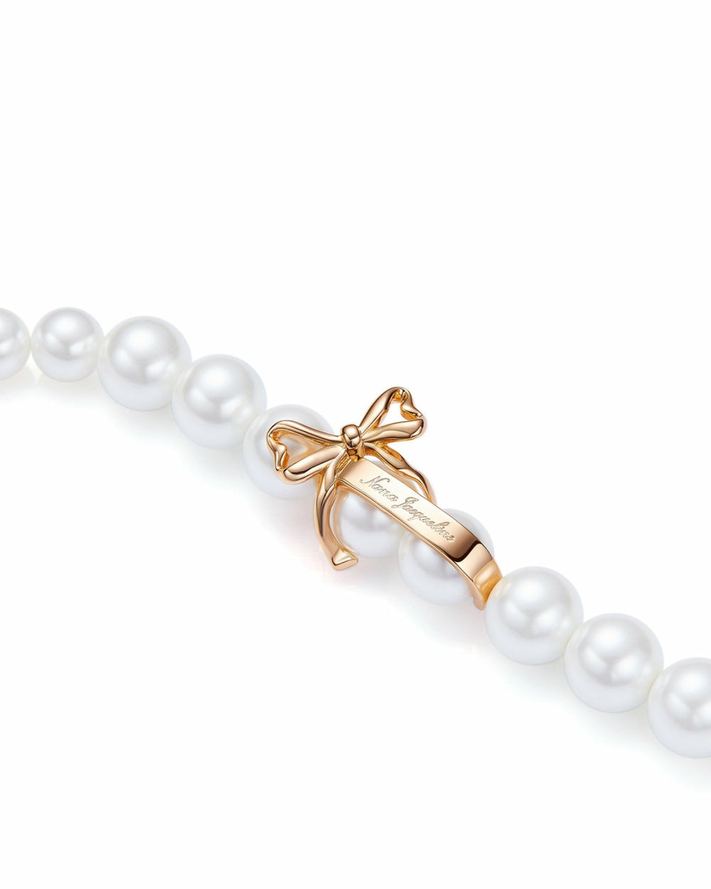 Julisa Necklace: White Pearl Necklace for Bridal Shower | Nana Jacqueline