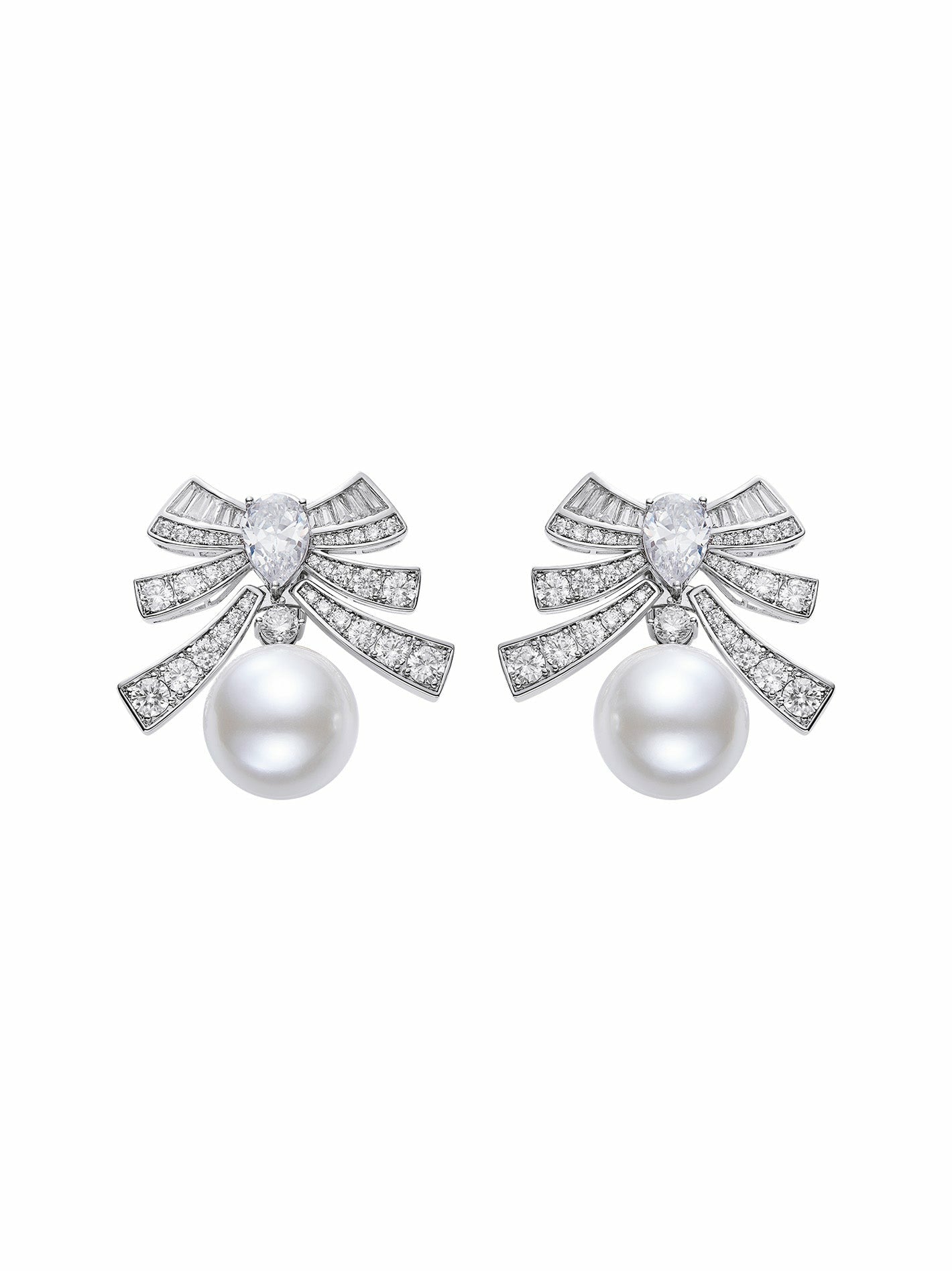 Alysa Earrings: White Pearl Earrings for Bridal Shower | Nana Jacqueline