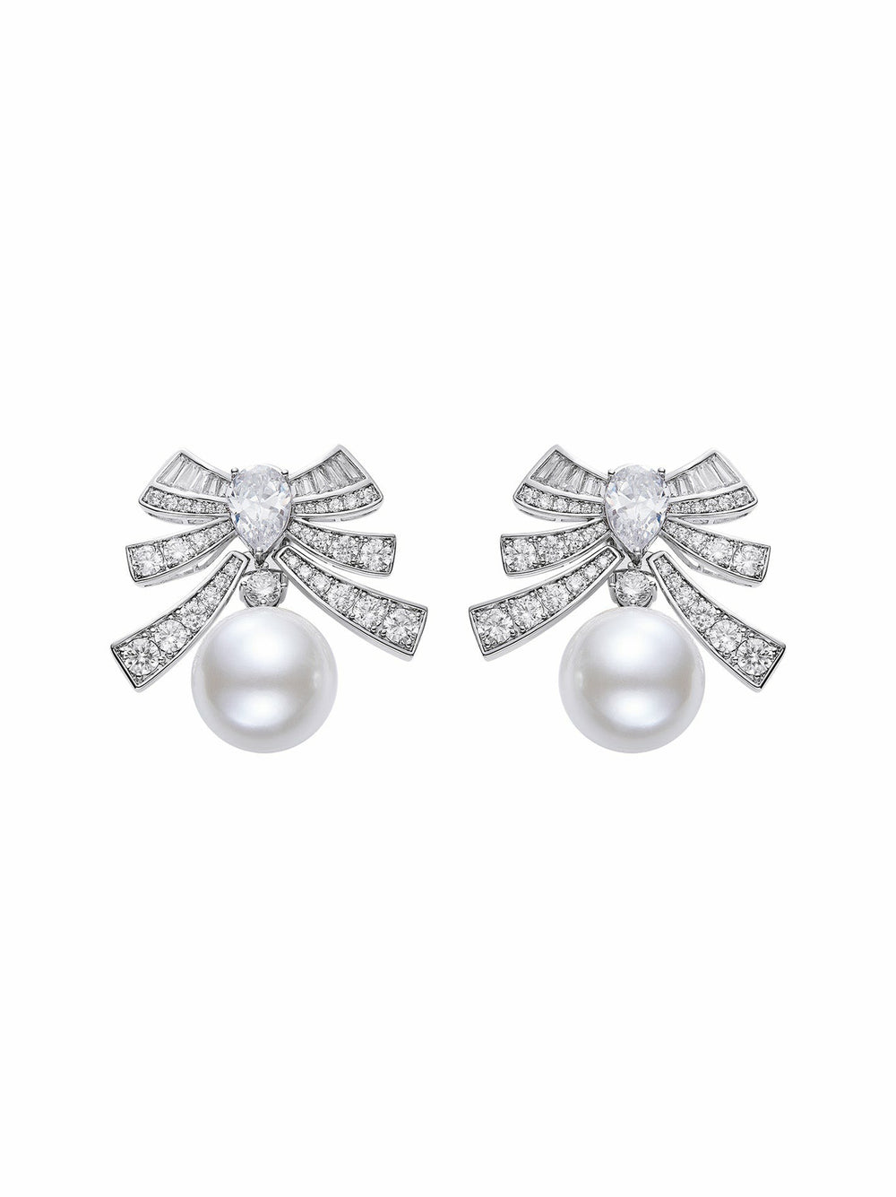 Alysa Earrings: White Pearl Earrings for Bridal Shower | Nana Jacqueline