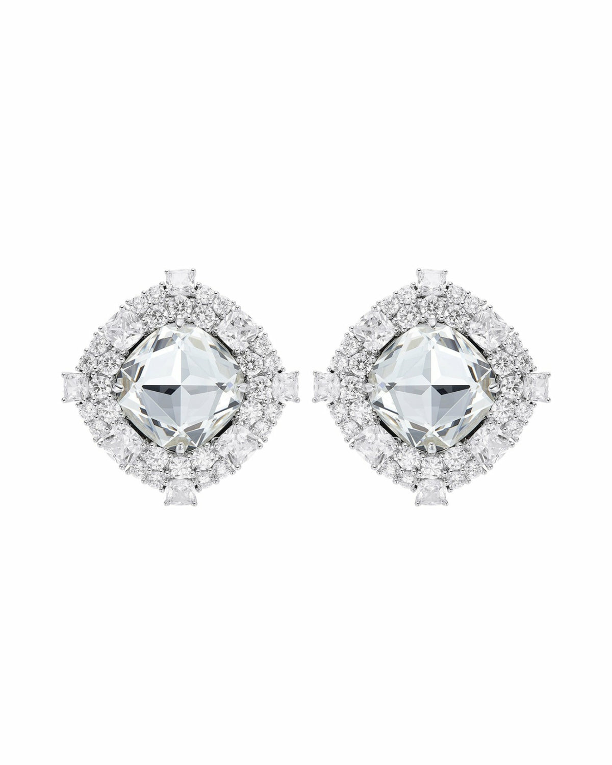 Zephina Earrings: Silver Earrings for Formal Events | Nana Jacqueline