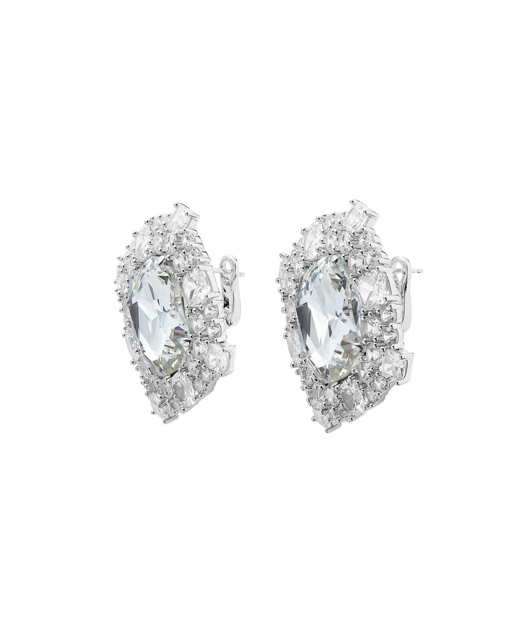 Zephina Earrings: Silver Earrings for Formal Events | Nana Jacqueline