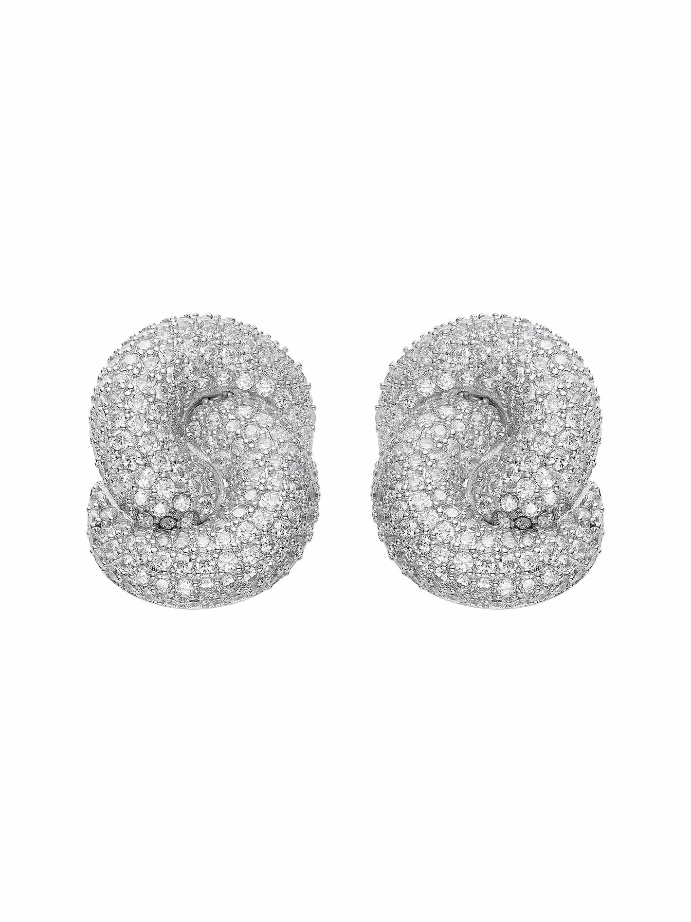 Mia Earrings: White Earrings for Cocktail Party | Nana Jacqueline