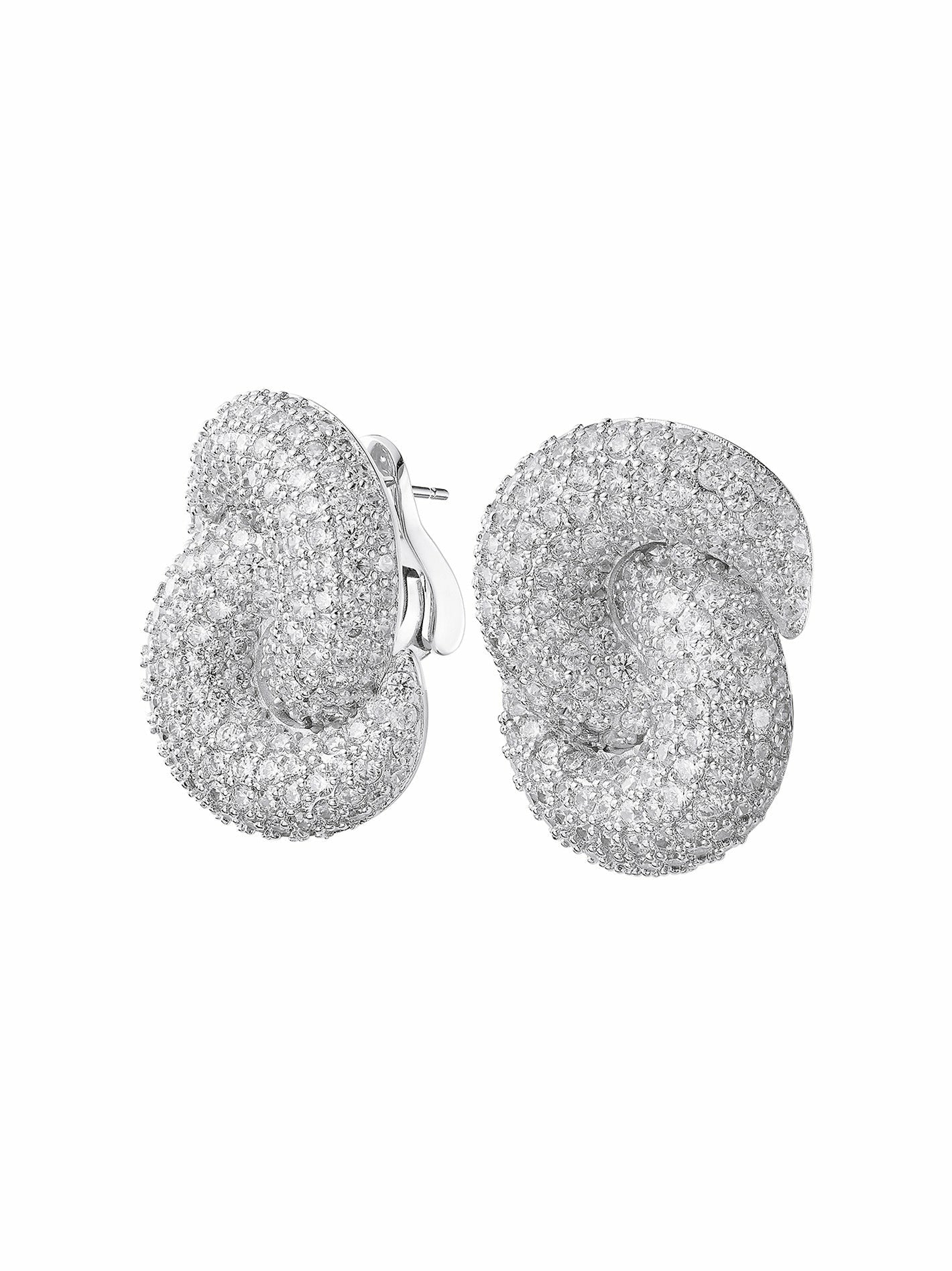 Mia Earrings: White Earrings for Cocktail Party | Nana Jacqueline