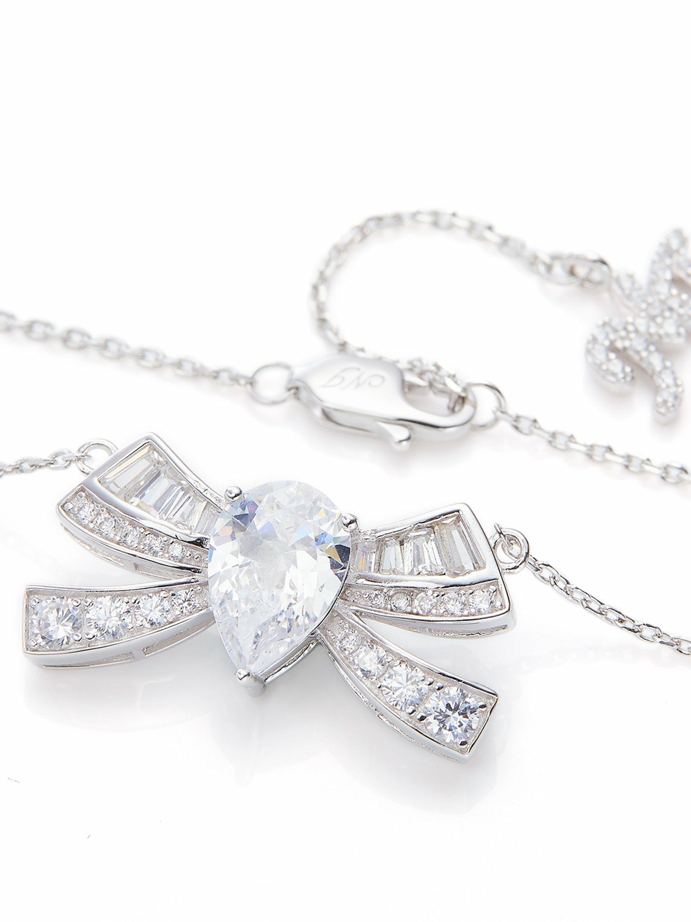 Alysa Necklace: Silver Necklace for Bridal Shower | Nana Jacqueline