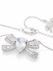 Alysa Necklace: Silver Necklace for Bridal Shower | Nana Jacqueline
