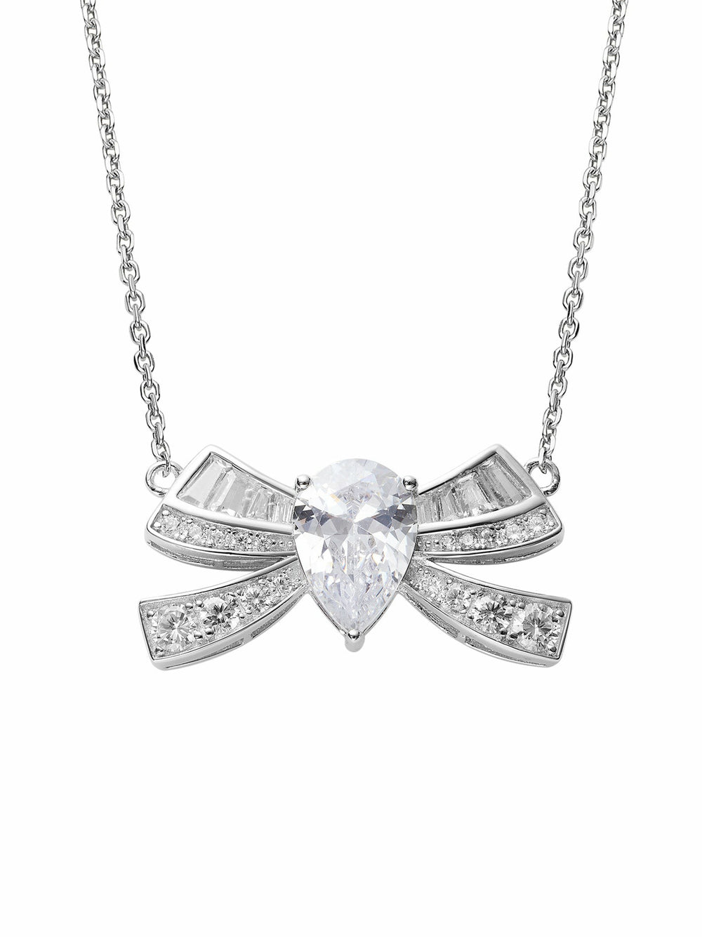 Alysa Necklace: Silver Necklace for Bridal Shower | Nana Jacqueline