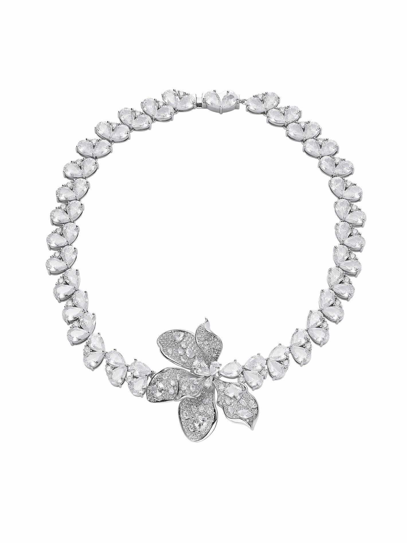 The Midnight Garden: Silver Jewelry Set for Bridal Events | Nana Jacqueline