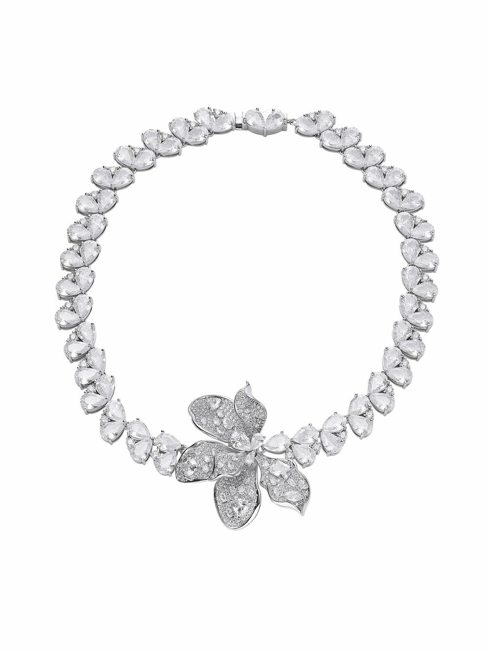 The Midnight Garden: Silver Jewelry Set for Bridal Events | Nana Jacqueline