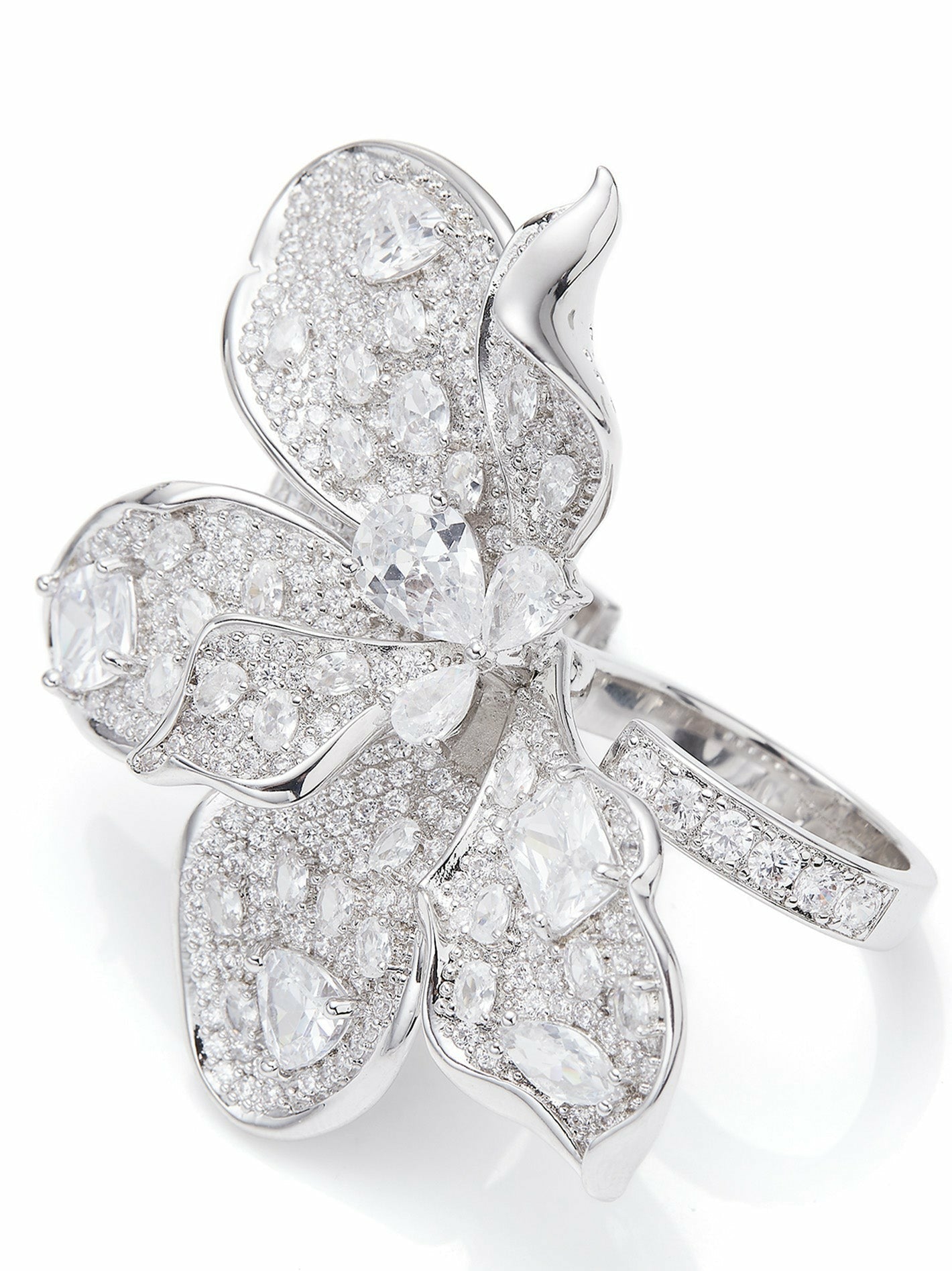 The Midnight Garden: Silver Jewelry Set for Bridal Events | Nana Jacqueline