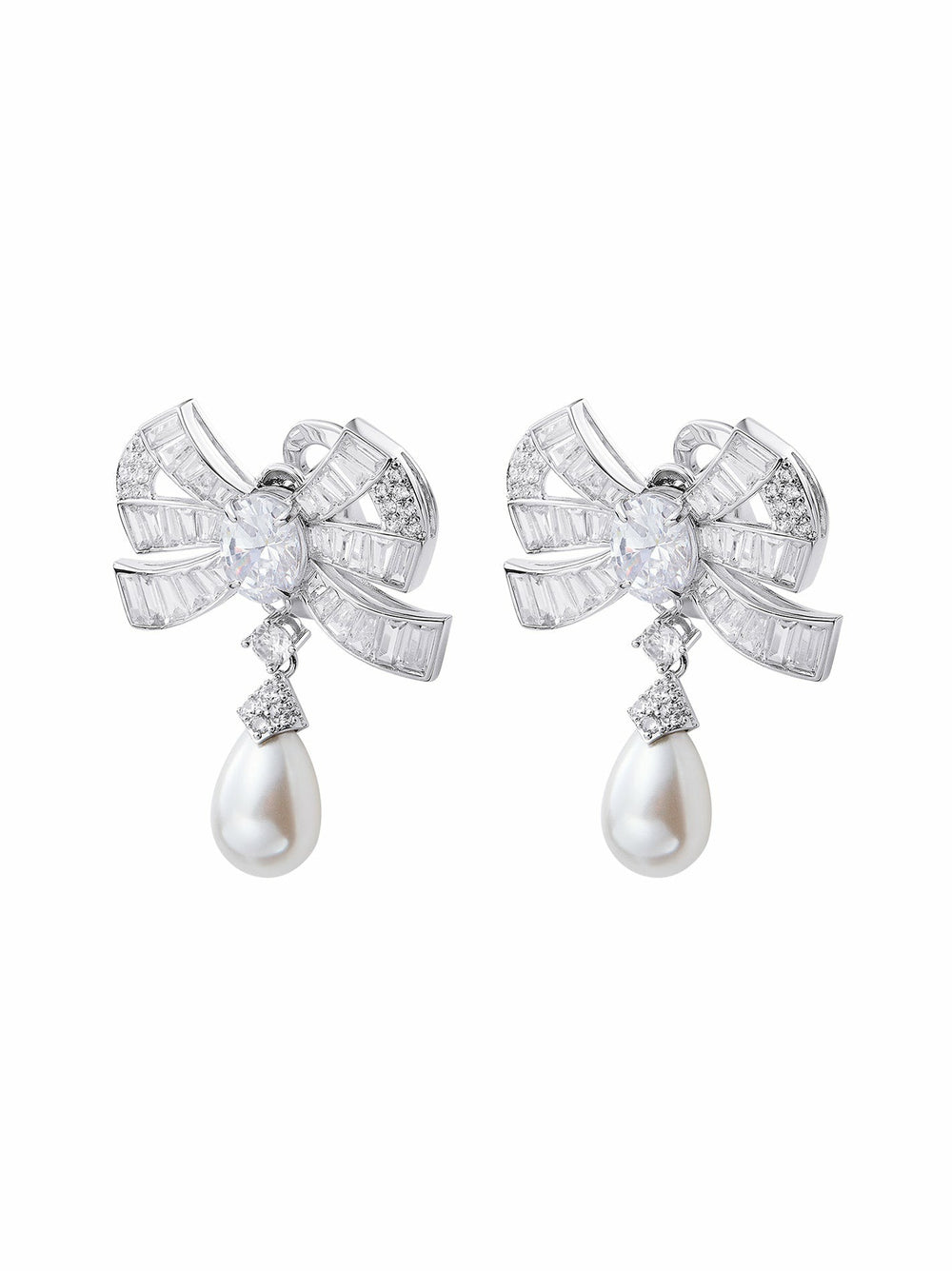 The Pearl & Diamonds Set: White Jewelry Set for Bridal Shower | Nana Jacqueline