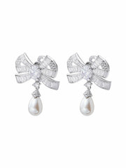 The Pearl & Diamonds Set: White Jewelry Set for Bridal Shower | Nana Jacqueline