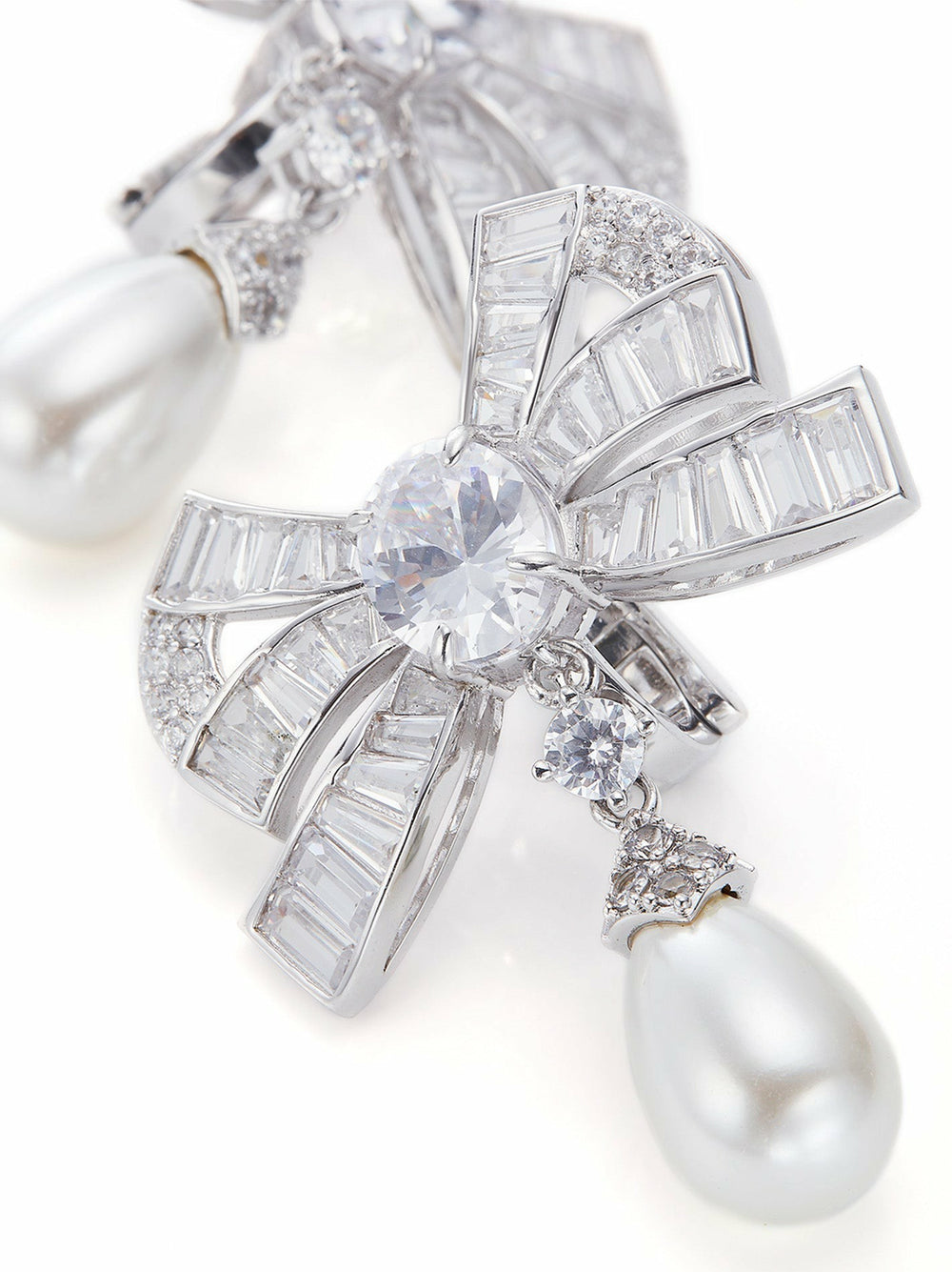 The Pearl & Diamonds Set: White Jewelry Set for Bridal Shower | Nana Jacqueline