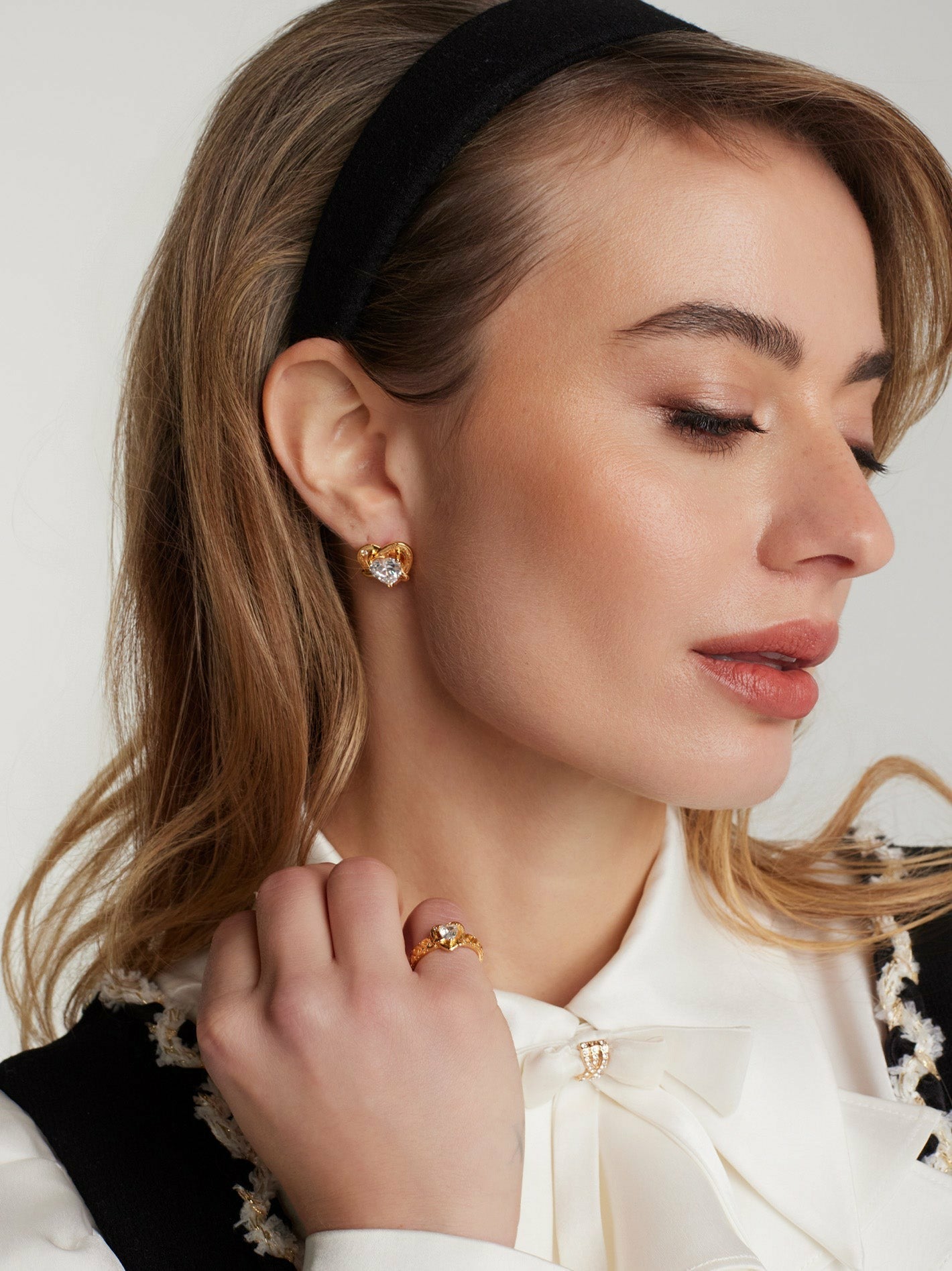 Luminous Grace: Gold Jewelry Set for Mother's Day Gift | Nana Jacqueline