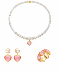 Pink Heart: Pink Jewelry Set for Valentine's Day Gifting | Nana Jacqueline