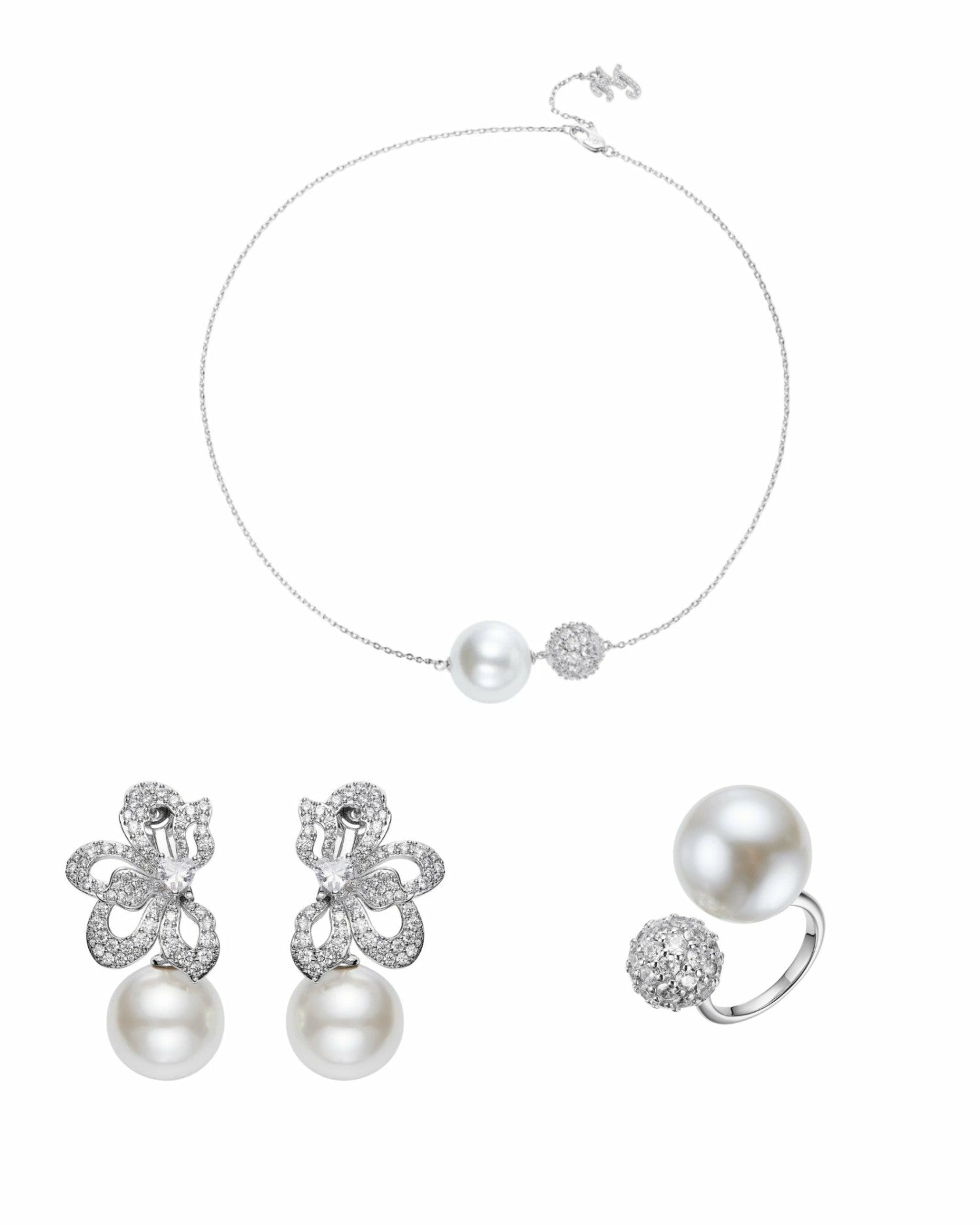 Elegance in Pearl: White Jewelry Set for Mother's Day Gift | Nana Jacqueline