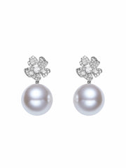 Winslet Pearl Drop White Earrings | Nana Jacqueline