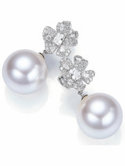 Winslet Pearl Drop White Earrings | Nana Jacqueline