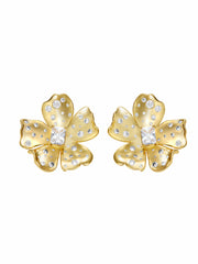 Jolie Floral Gold Earrings | Nana Jacqueline