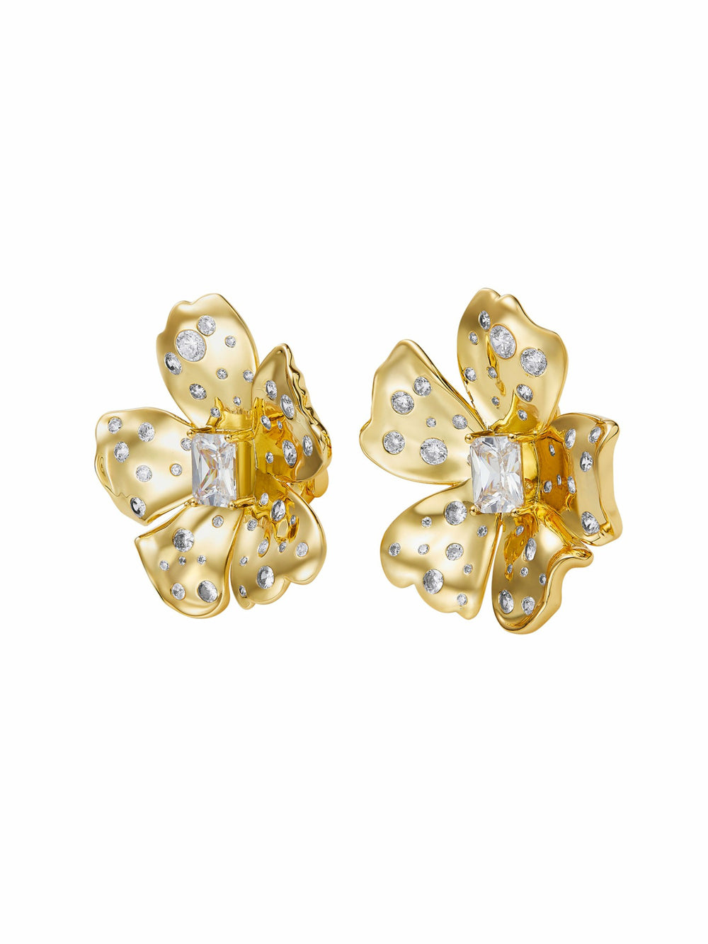 Jolie Floral Gold Earrings | Nana Jacqueline