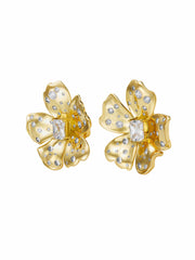 Jolie Floral Gold Earrings | Nana Jacqueline