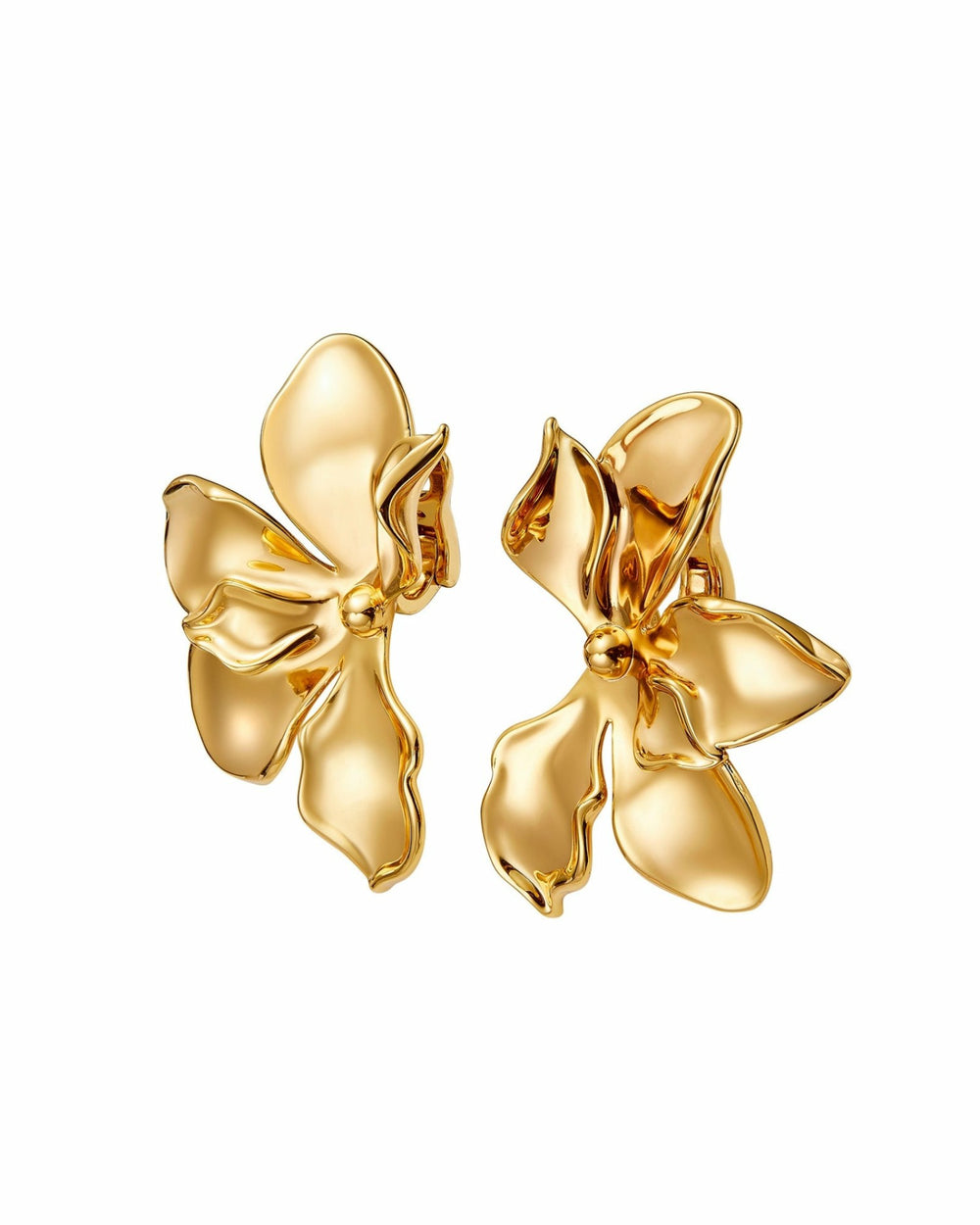 Florence Earrings: Gold Flower Earrings for Cocktail Party | Nana Jacqueline