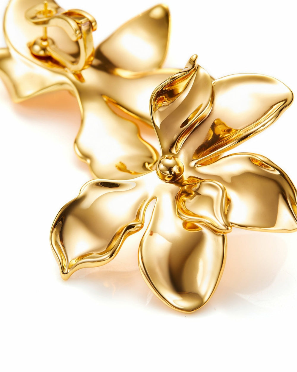 Florence Earrings: Gold Flower Earrings for Cocktail Party | Nana Jacqueline