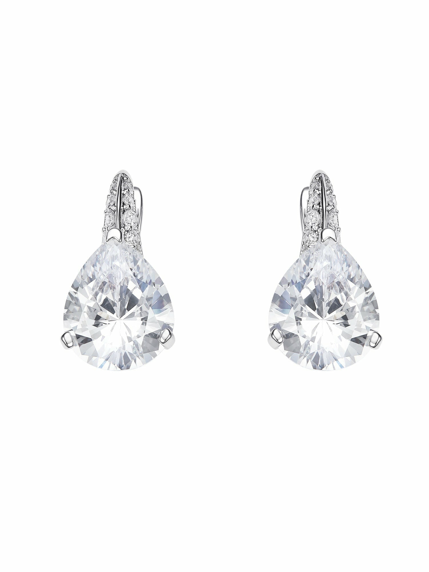 Daniela Pear-Cut Crystal Drop Earrings | Nana Jacqueline